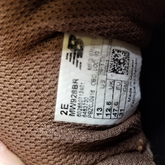 New Balance 928 brown leather walking shoes - Picture 8 of 16